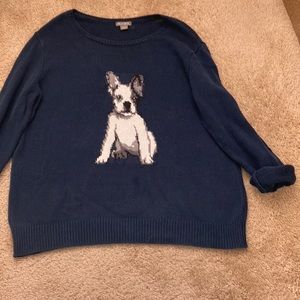 Navy Dog Sweater